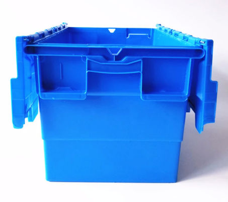 Recipiente de armazenamento plástico azul de Grey Green 60L com tampa