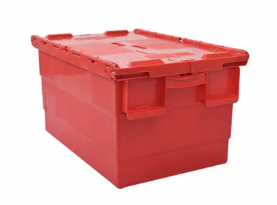 Assentamento feito sob encomenda Tote Boxes With Attached Lids do armazenamento