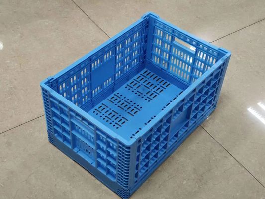 Escaninhos da cesta do transporte dos alimentos frescos das caixas de plástico das frutas e legumes do empilhamento vertical com furos