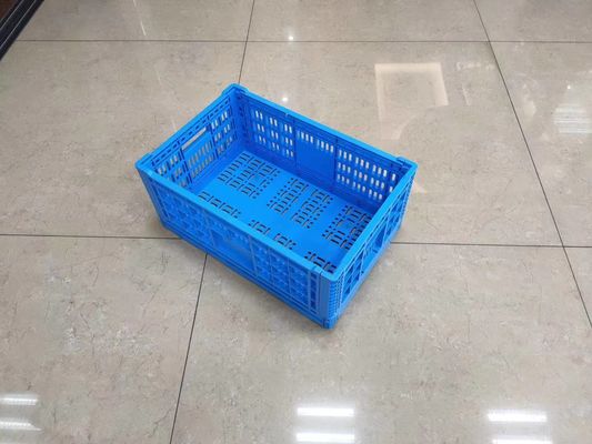 Escaninhos da cesta do transporte dos alimentos frescos das caixas de plástico das frutas e legumes do empilhamento vertical com furos