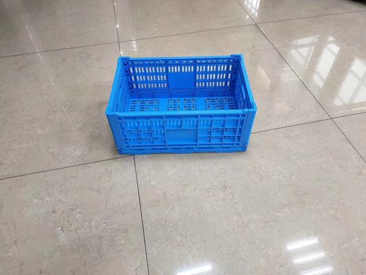 Escaninhos da cesta do transporte dos alimentos frescos das caixas de plástico das frutas e legumes do empilhamento vertical com furos