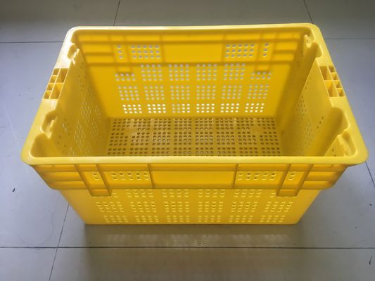 distribuição empilhável do retorno das caixas de plástico das frutas e legumes de 600*400mm