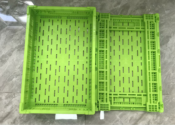 Caixas de plástico das frutas e legumes do polietileno para o costume de envio da cor
