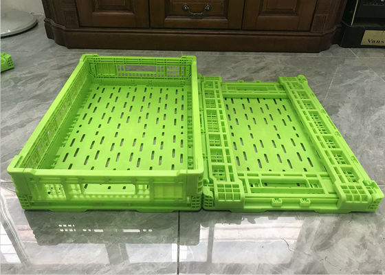 Caixas de plástico das frutas e legumes do polietileno para o costume de envio da cor