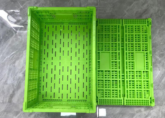 Caixas plásticas dobráveis do retorno verde com Mesh Base Light Weight
