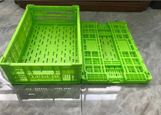 caixas plásticas dobráveis de carregamento do fruto 20kg vegetal