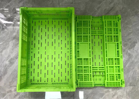 caixas plásticas dobráveis de carregamento do fruto 20kg vegetal