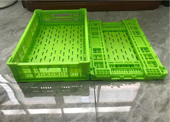 Caixas dobráveis de Mesh Wall Turnover Plastic Storage para os frutos vegetais