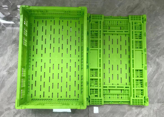 Caixas dobráveis de Mesh Wall Turnover Plastic Storage para os frutos vegetais