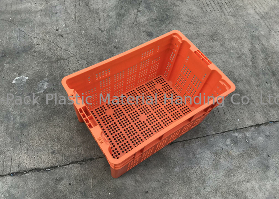 Caixas de empilhamento plásticas Nestable exaladas para a altura de Mesh Structure 120mm do fruto