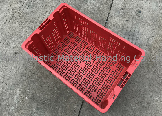 Caixas de empilhamento plásticas Nestable exaladas para a altura de Mesh Structure 120mm do fruto